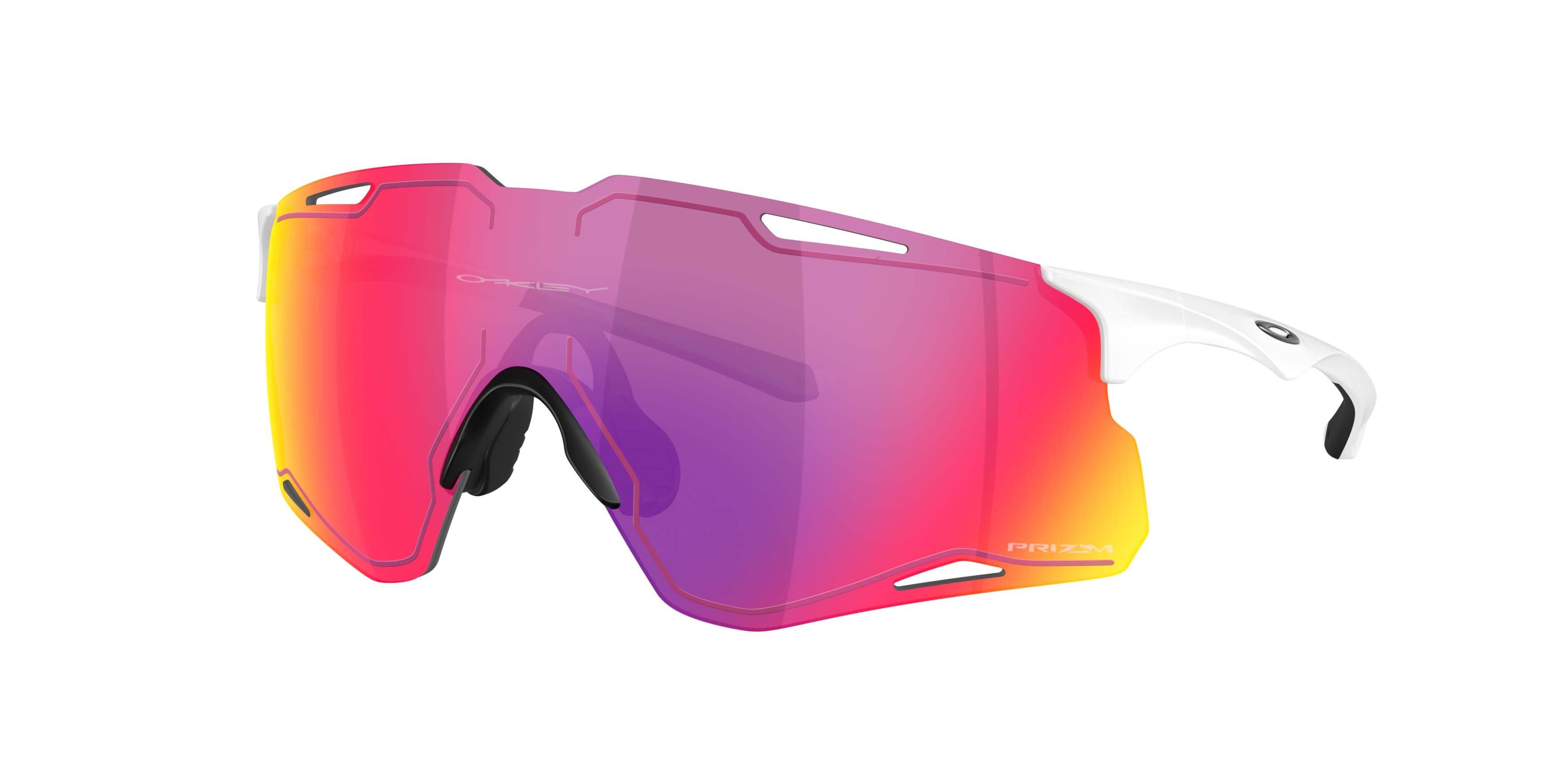 Oakley CYBR Lightning Prizm Road Sunglasses - Matte White - WHITE